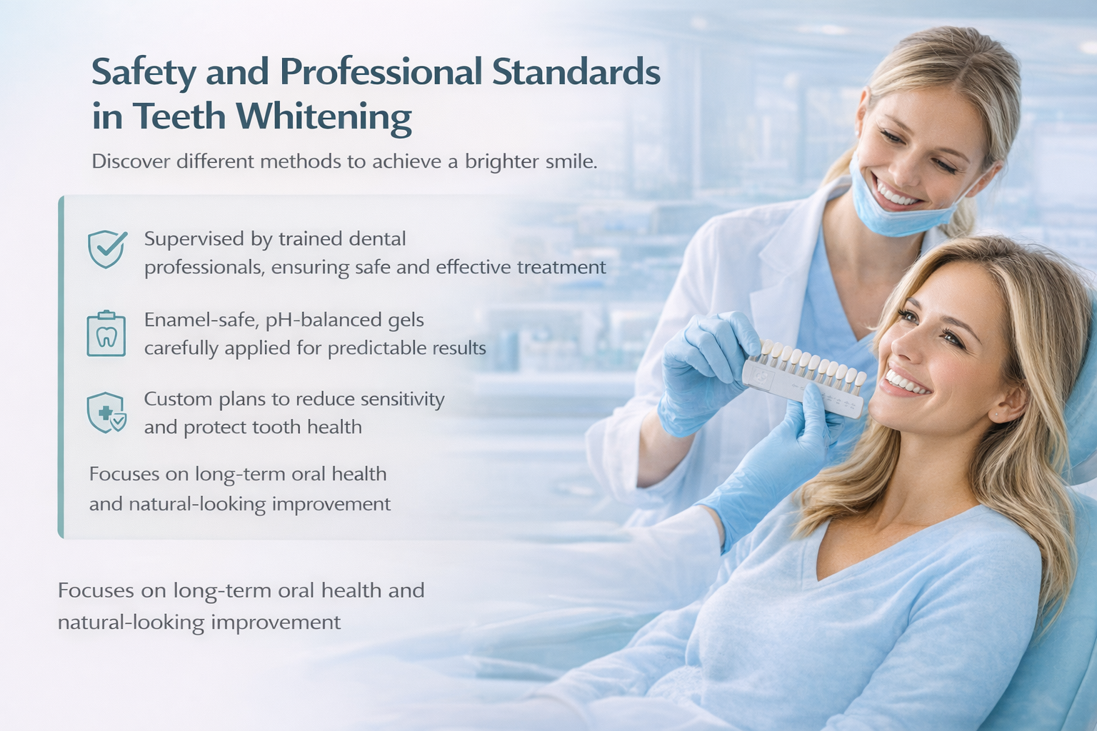 Safety and Professional Standards in Teeth Whitening